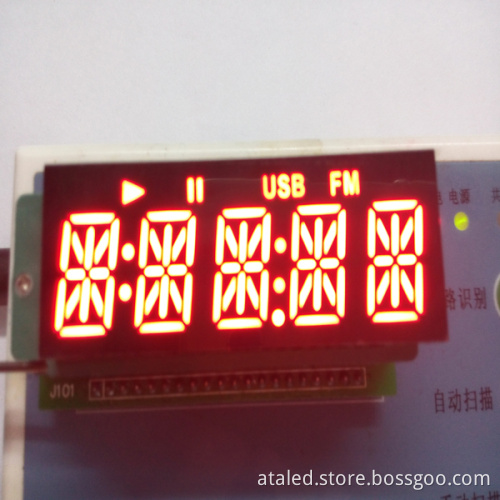 Red LED 4 Digits 16 Segment Display